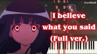 [Higurashi no Naku Koro ni Gou OP] : I believe what you said (Full ver.) Piano Arrangement