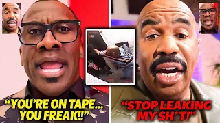 Steve Harvey CONFRONTS Shannon Sharpe for EXPOSING His TRUE Side