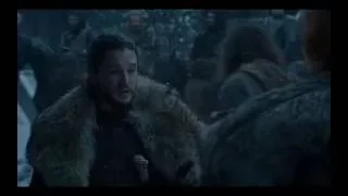 Sansa gives Jon Direwolf Cloak - Game of Thrones S06E05