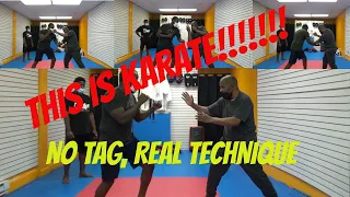 THIS KARATE WORKS!!!!! KARATE DEFENSIVE TECHNIQUES VS BOXING COMBINATIONS (MUST SEE)