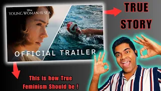 Young Woman and the Sea Trailer Reaction #disneyhotstar  #reactions