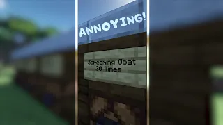 5 MOST ANNOYING SOUNDS IN MINECRAFT! #shorts