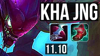 KHA'ZIX vs NUNU & WILLUMP (JUNGLE) | 11/0/5, 3.2M mastery, Legendary | BR Diamond | v11.10