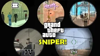 Evolution of SNIPERS in GTA games! (Snipers and Headshots)