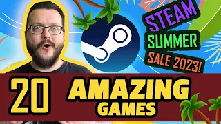 Steam Summer Sale 2023 - 20 AMAZING GAMES You Must Try!