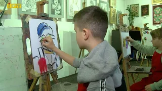 У Полтаві дітлахів вчать малювати в стилі кубізму