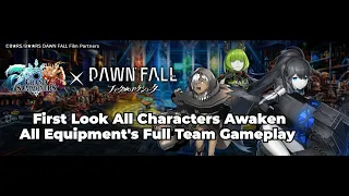 Black Rock Shooter Grand Summoners Collaboration Dawn Fall Gameplay w/All Units Plus More