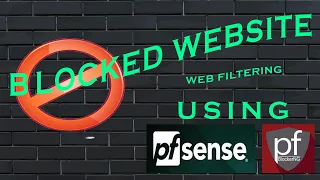 Blocked website using pfsense pfblockerng