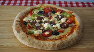 Delicious Greek pizza with Italian dough, like a pro | Greek Cooking by Katerina