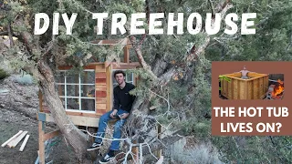 I turned my Wood Hot tub into a Treehouse - Part 1
