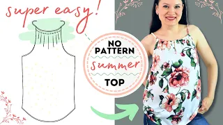 How to sew the EASIEST TOP ever? Just 1 piece to make this PILLOWCASE top or dress