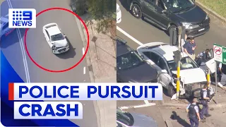 Couple arrested after police pursuit across Sydney | 9 News Australia