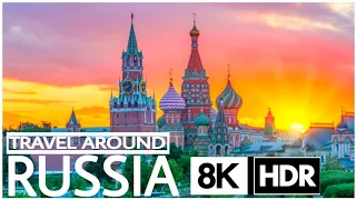 Russia 8K Ultra HD – Beautiful Scenery and Cityscapes with Music - Largest Country In The World 2021