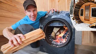 Building $1.00 'Steam Punk' Wood Stove for Off Grid Sauna! - Part 3