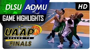DLSU vs ADMU | Finals Game Highlights | UAAP 79 | December 7, 2016