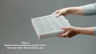 Blueair DustMagnet™ air purifier - Changing the main filters