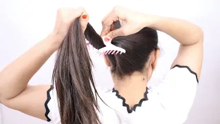 Claw Clip Updo Hairstyles / Easy Claw Clip Hairstyle / How to Tie Hair With Claw Clip