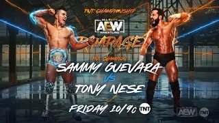 Sammy Guevara Vs Tony Nese (Full Match) AEW Rampage: December 3, 2021