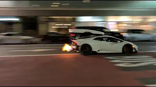 Lamborghini With Twin Turbo Scares The Public 4k