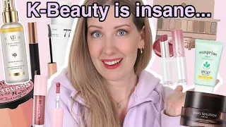 K-BEAUTY HAUL...SKINCARE & MAKEUP! (trying it all on!)