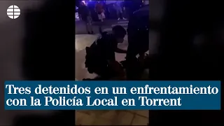 Tres detenidos en un enfrentamiento con la Policía Local en Torrent