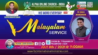 Alpha Online Church - Malayalam Service with Pr Shijo Manganam