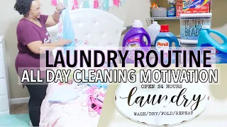 LAUNDRY ROUTINE 2020 / LAUNDRY MOTIVATION / ALL DAY CLEAN WITH ME 2020 / SPEED CLEANING MOTIVATION