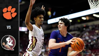 Clemson vs. Florida State Men's Basketball Highlights (2021-22)