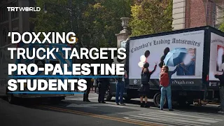 US ‘doxxing truck’ targets students over pro-Palestine campaign
