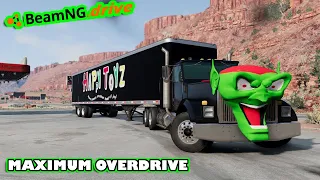 BeamNG.drive  - MAXIMUM OVERDRIVE GOBLIN SEMI VS KAREN ALIENS!