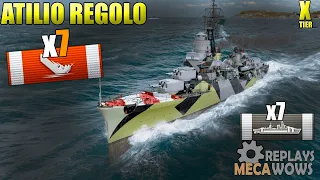 Attilio Regolo 7 Kills & 134k Damage | World of Warships Gameplay 4k