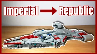 How to turn the LEGO Star Wars Imperial Light Cruiser into a Republic Light Cruiser!!! (Set 75315)