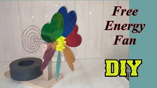 Free energy fan | Magnet power fan | How to Make DIY | Perpetual Motion technology