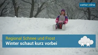 Ab Donnerstag regional Schnee bis weit herunter