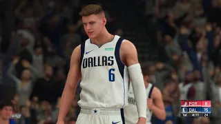 NBA 2k20 Season mode: Portland Trail Blazers vs Dallas Mavericks - (Xbox One HD) [1080p60FPS]