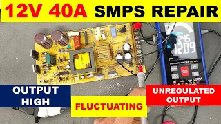{824} SMPS Output Is High, Fluctuating and Noise