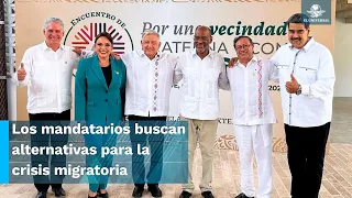 Nicolás Maduro y Díaz-Canel participan en cumbre migratoria encabezada por AMLO