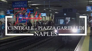 Naples, Italy Napoli Centrale transit station Piazza Giuseppe Garibaldi.