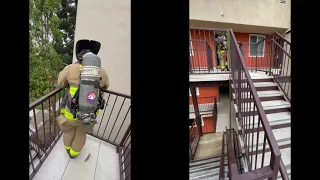 Drop Bag vs  Up the Open Stairwell