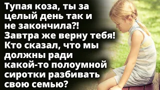 Завтра же верну тебя! Кто сказал, что мы должны ради какой-то девчонки разбивать свою семью?