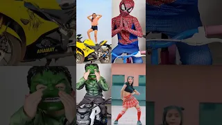 Spiderman Patli Kamariya Mor Hai Hai Compilation #shorts