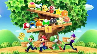 Mario Party Superstars Minigames - Mario Vs Yoshi Vs Luigi Vs Waluigi (Master Difficulty)