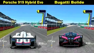 Real Racing 3 Porsche 919 Hybrid Evo vs Bugatti Bolide