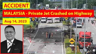 ACCIDENT: Private Plane Crashed on Malaysian Highway | Air Disaster | Plane Crash