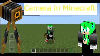 How to get Camera in Minecraft Bedrock | No mods/addons