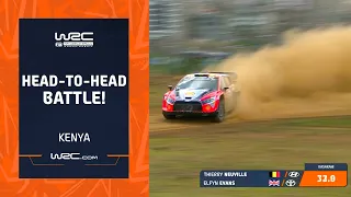 FULL BATTLE - SS1 Neuville vs Evans | WRC Safari Rally Kenya 2024