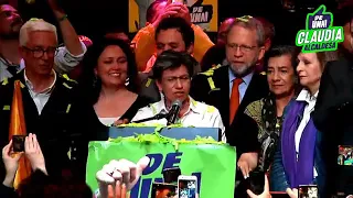 Discurso de Claudia López tras la victoria en las elecciones de Bogotá