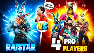 RAISTAR VS 4 PRO PLAYER 😂 ONLY M500 CHALLENGE WHO WILL WIN?? MUST WATCH
