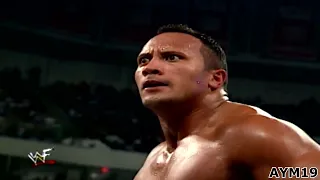 The Rock vs Triple H vs Kurt Angle SummerSlam 2000 Highlights