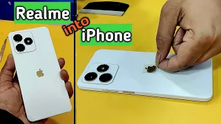 Realme N53 into iPhone 15 Pro Max | Apple Logo | Trink Lamination Machine